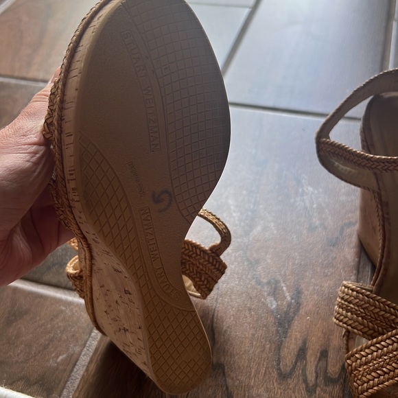 Stuart Weitzman Minx cork woven sandal - Picture 9 of 11